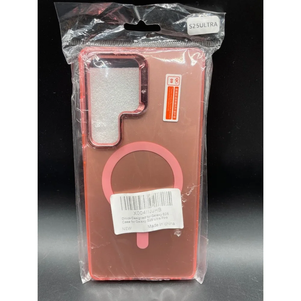 Dinick Samsung Galaxy S25 Ultra Case Pink Magnetic Slim Protective Cover NEW